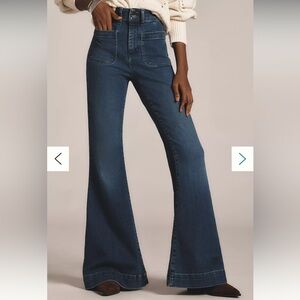 Maeve by Anthropologie High-Rise Mega-Flare Jeans